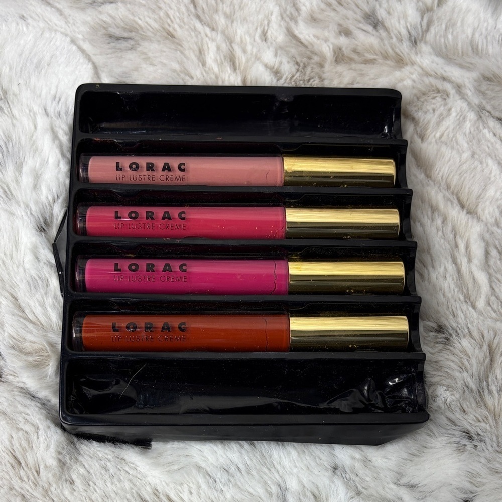 LORAC Lip Lustre Crème Collection - Pink, Red, Orange. Lip Gloss